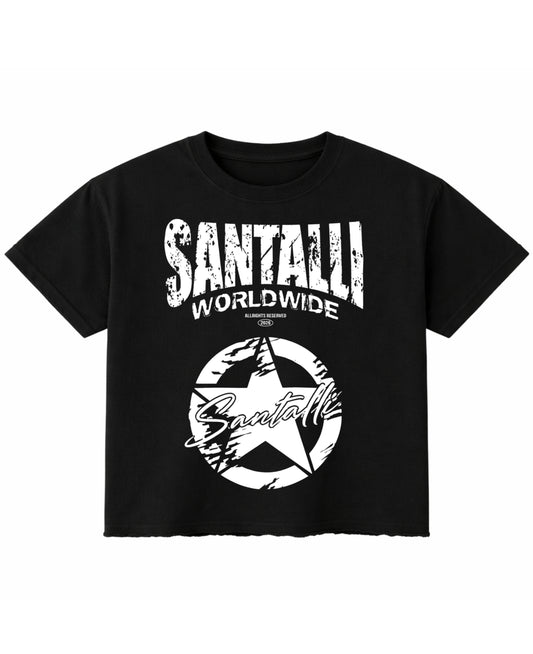 Black Boxy Fit T-shirt Front Design