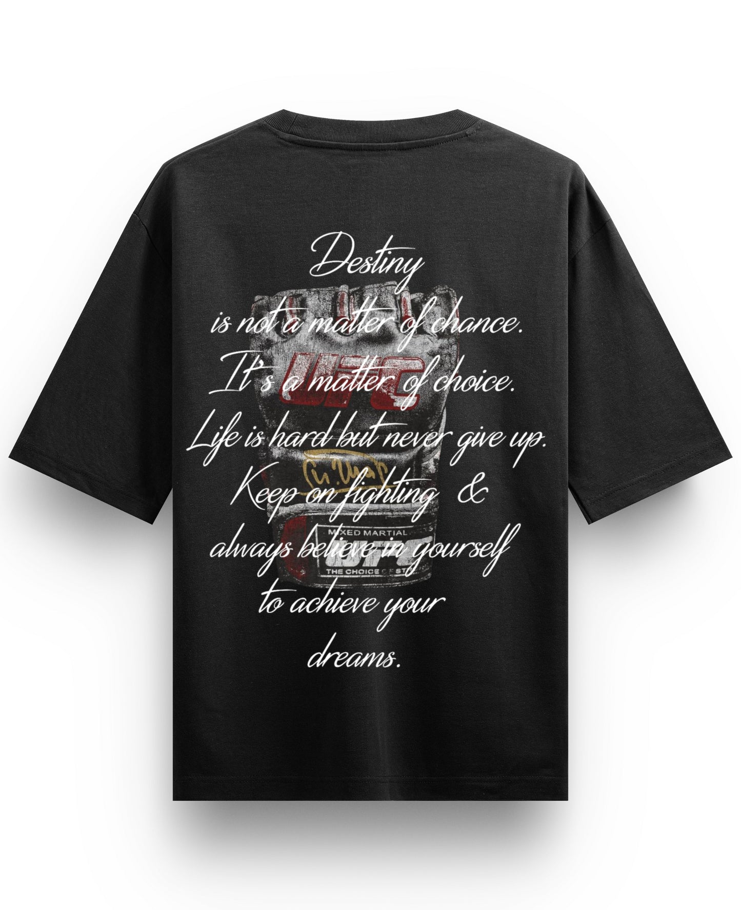 Black Oversized T-shirt Back Design