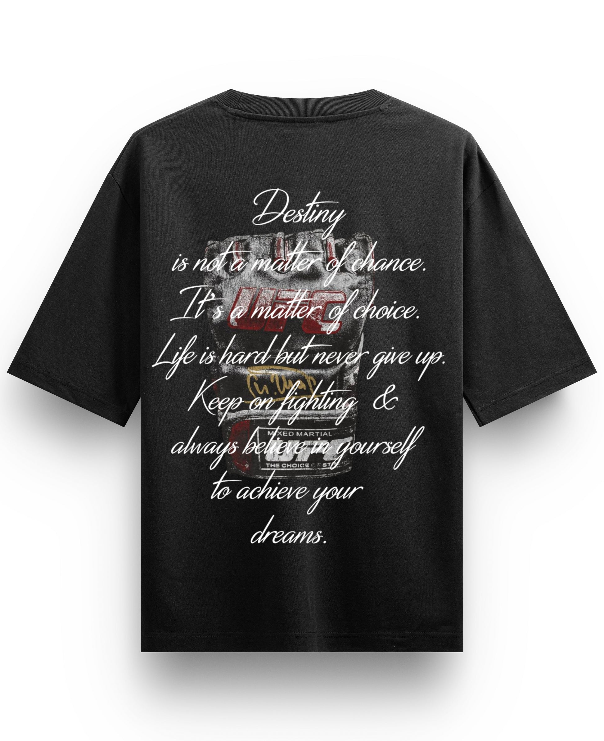 Black Oversized T-shirt Back Design