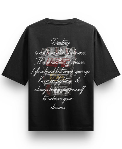 Black Oversized T-shirt Back Design