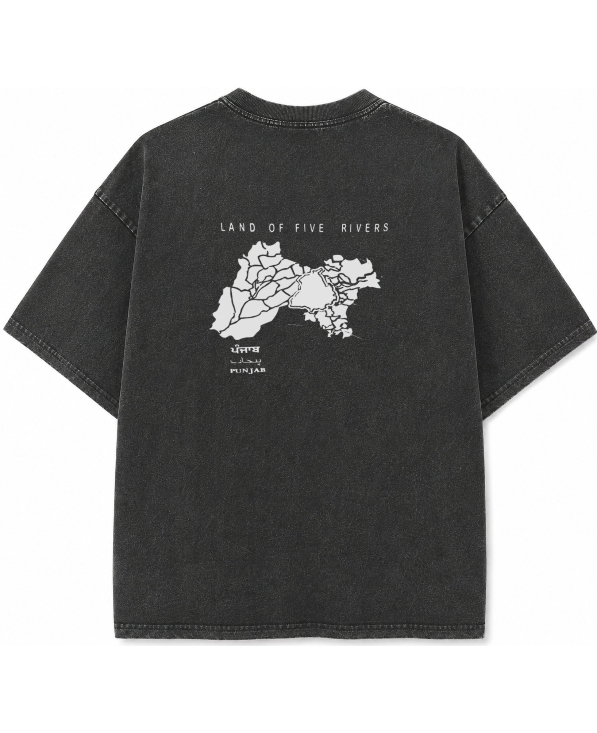 Vintage Fade Wash Oversized T-shirt Back Design