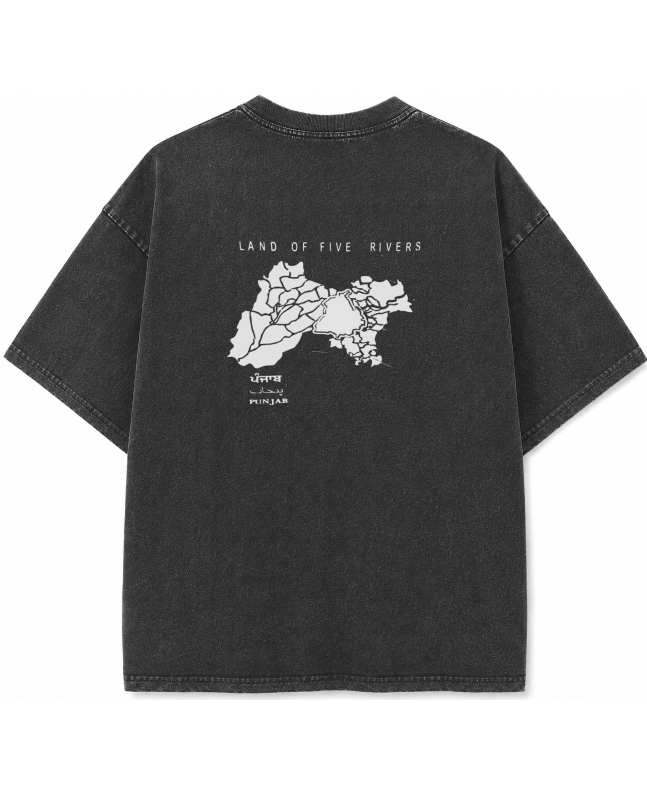 Vintage Fade Wash Oversized T-shirt Back Design