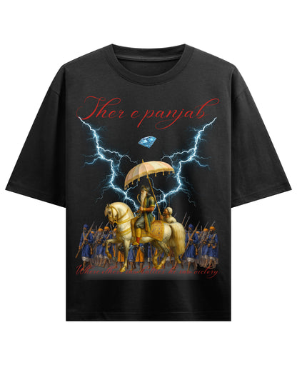 Black Oversized T-shirt Front Design