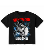 Black Boxy Fit T-shirt Front Design