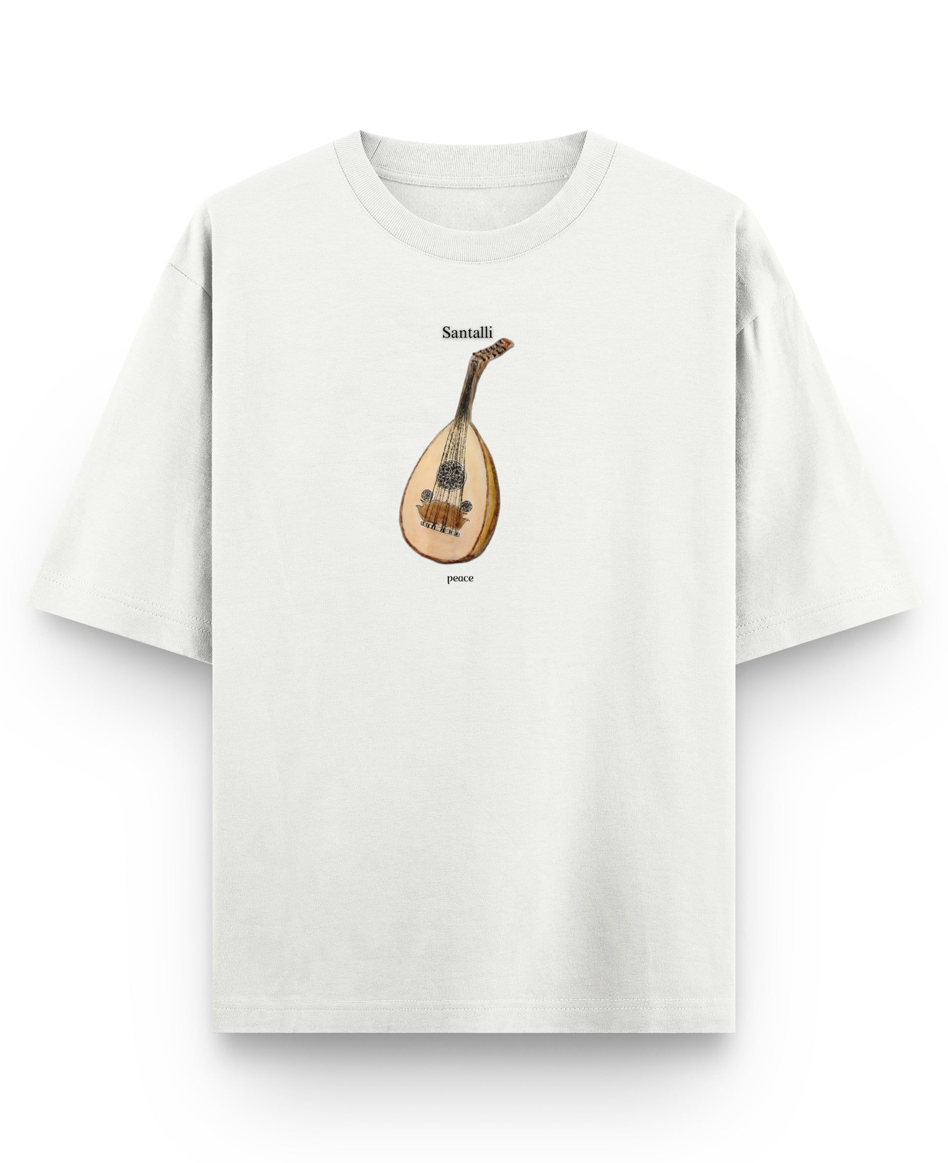 Off White Oversized T-shirt Front Design