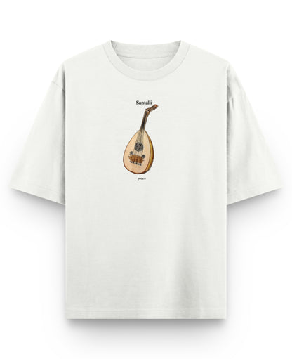 Off White Oversized T-shirt Front Design