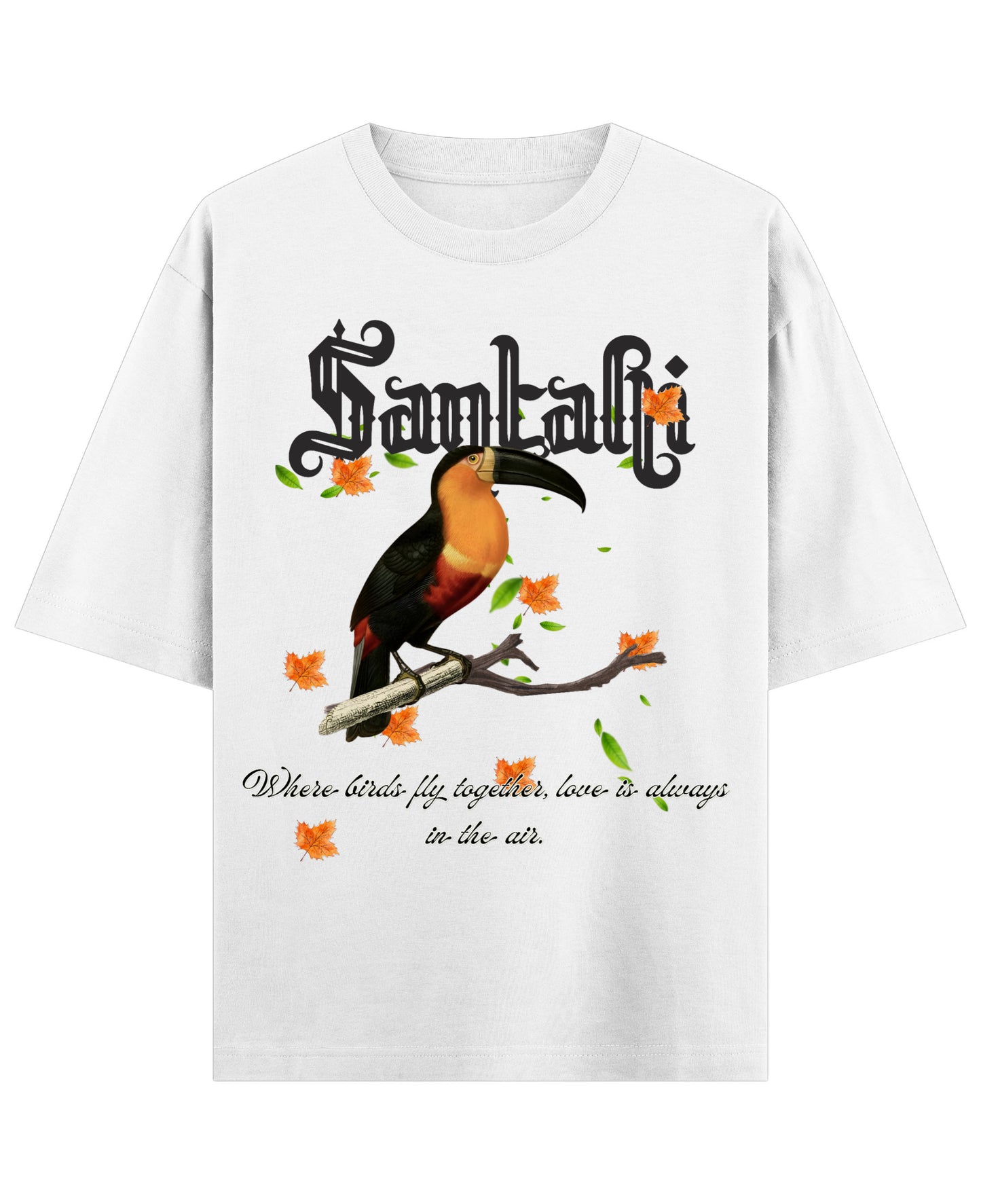 White Oversized T-shirt Front Design