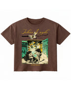 Brown Boxy Fit T-shirt Front Design