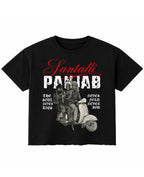 Black Boxy Fit T-shirt Front Design