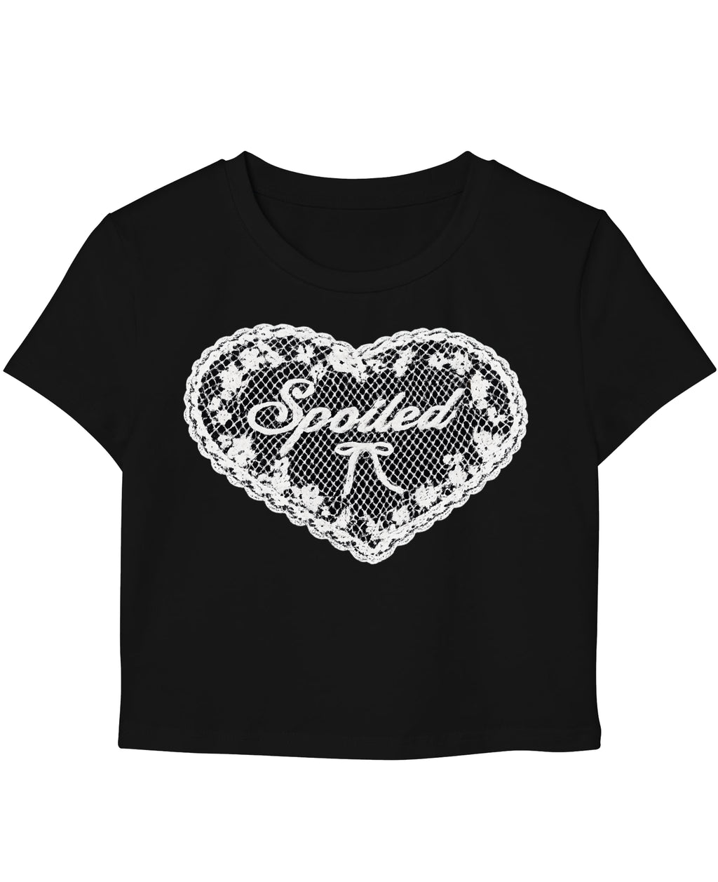Black Baby Tee Front Design