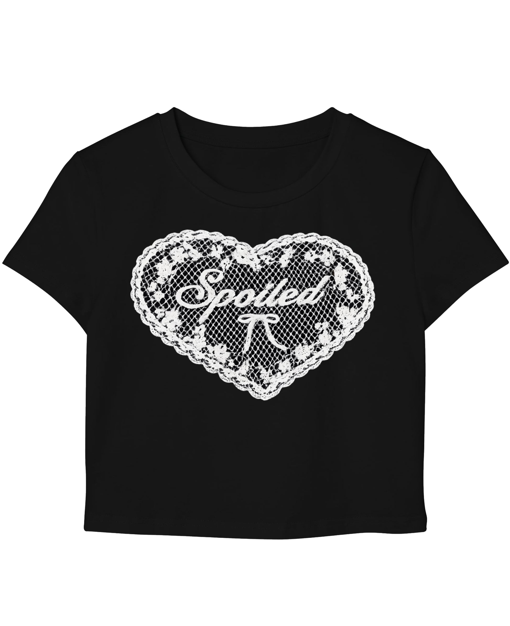 Black Baby Tee Front Design