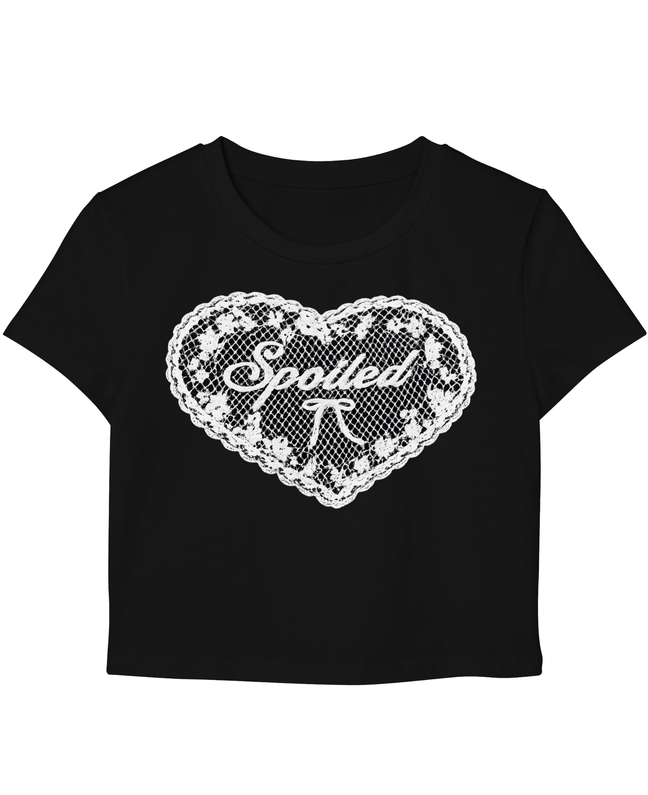 Black Baby Tee Front Design