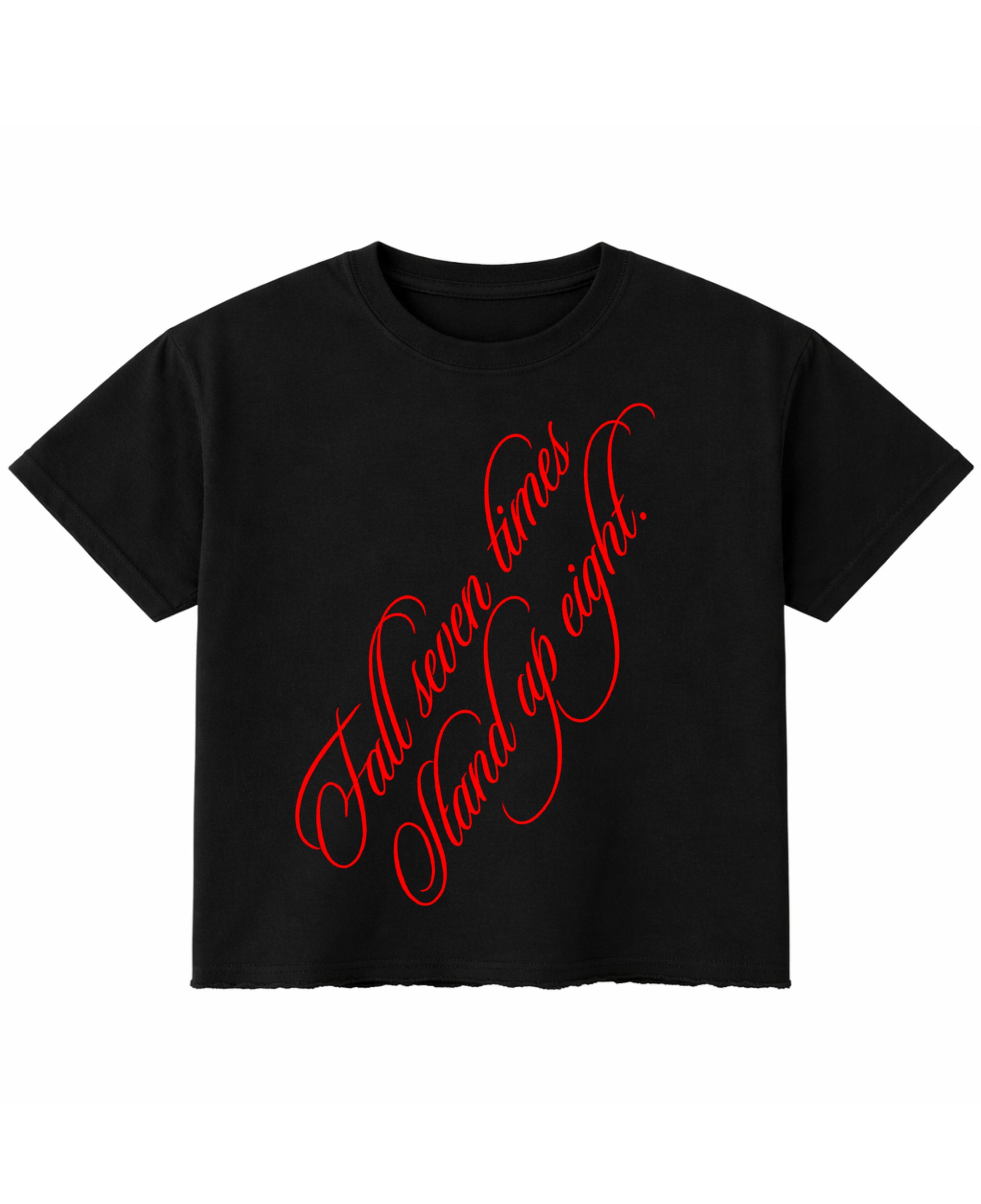 Black Boxy Fit T-shirt Front Design