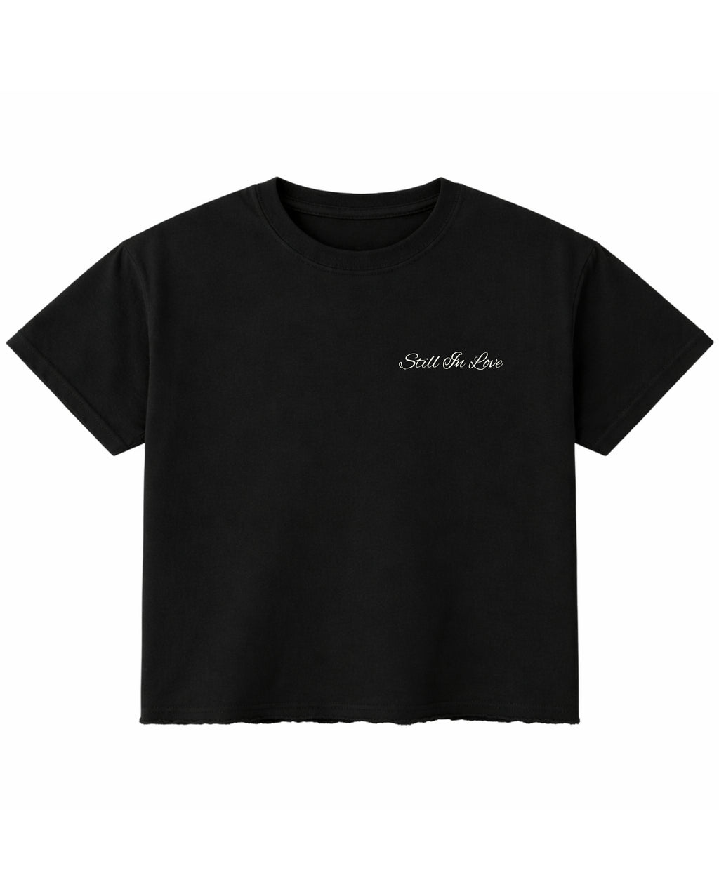 Black Boxy Fit T-shirt Front Design
