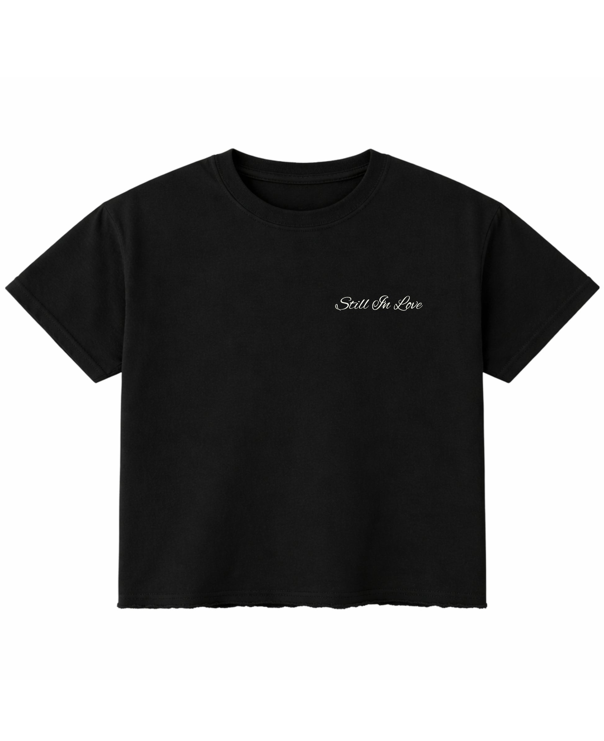 Black Boxy Fit T-shirt Front Design
