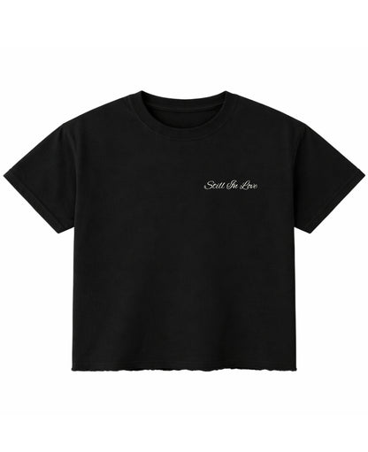 Black Boxy Fit T-shirt Front Design