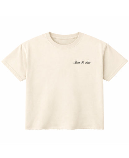 Off White Boxy Fit T-shirt Front Design
