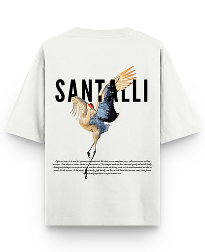 Off White Oversized T-shirt Back Design