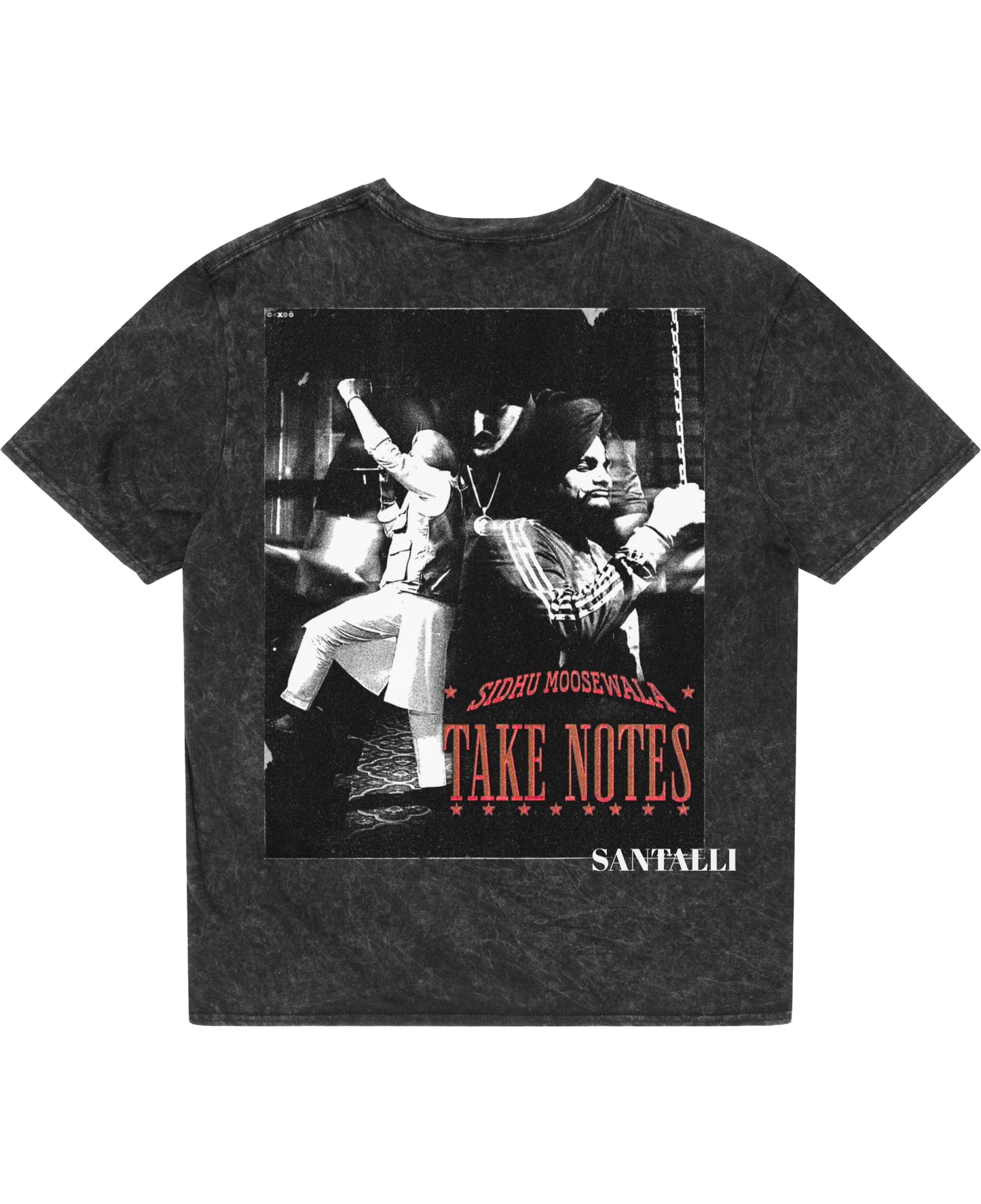 Acidwash Oversized T-shirt Back Design