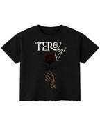 Black Boxy Fit T-shirt Front Design