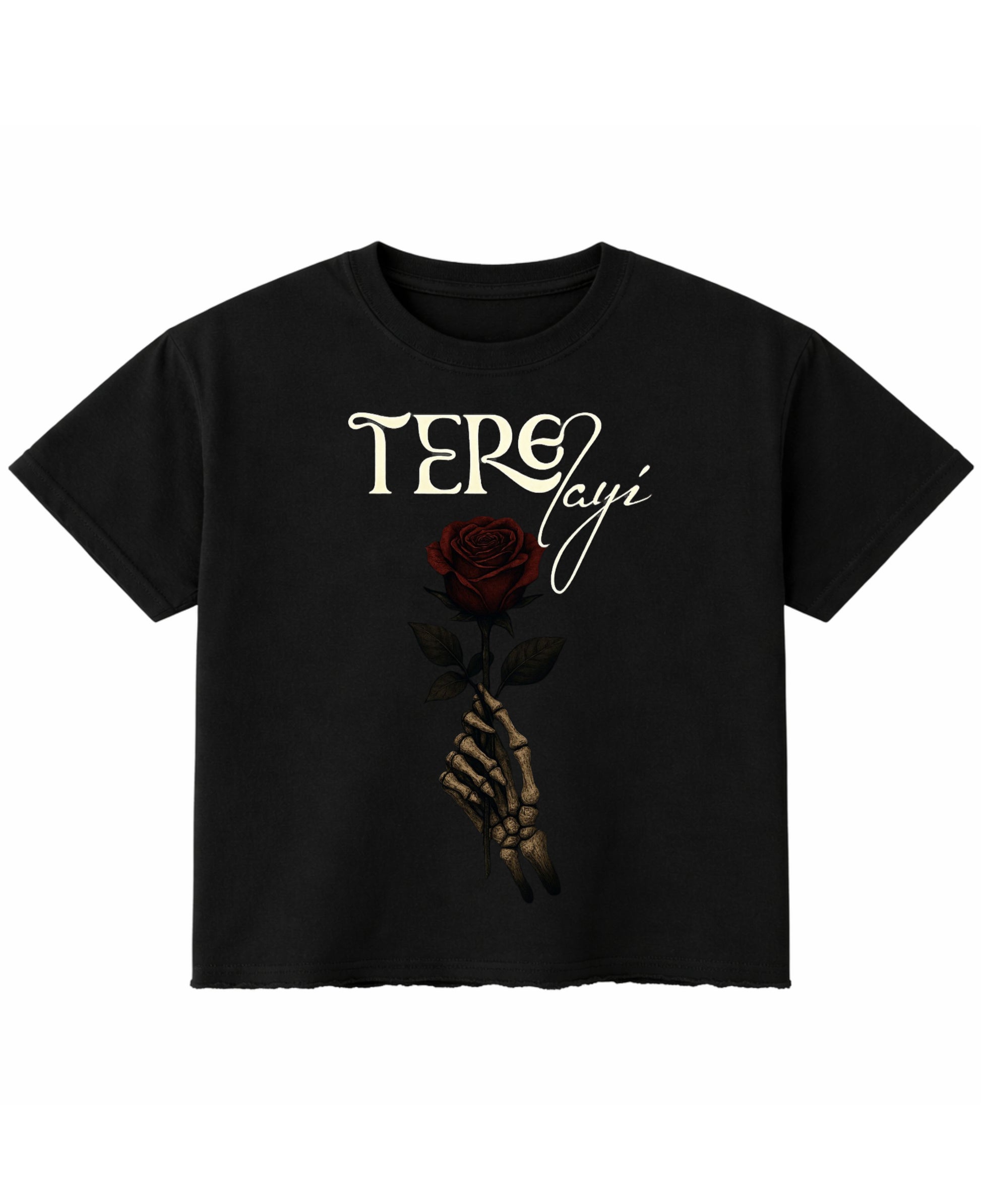 Black Boxy Fit T-shirt Front Design