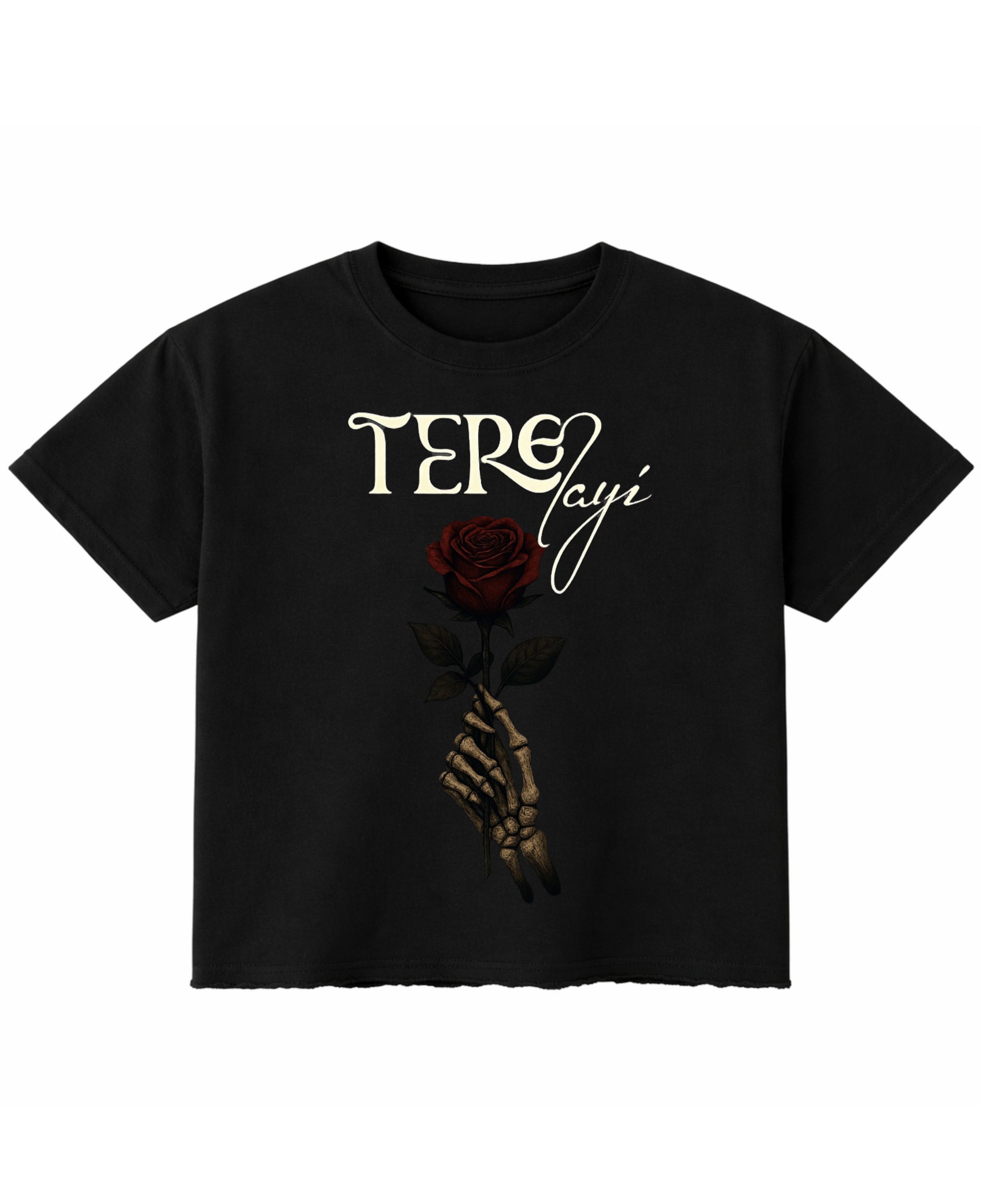 Black Boxy Fit T-shirt Front Design