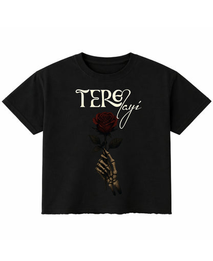 Black Boxy Fit T-shirt Front Design
