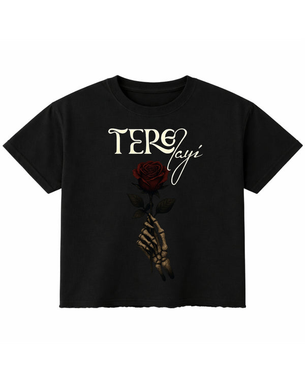 Black Boxy Fit T-shirt Front Design