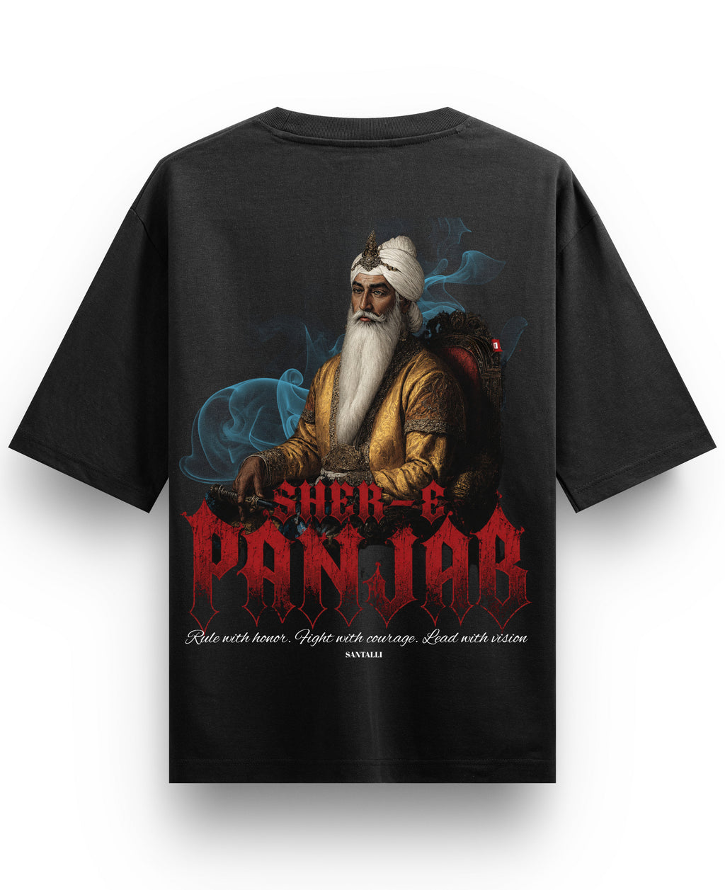 Black Oversized T-shirt Back Design