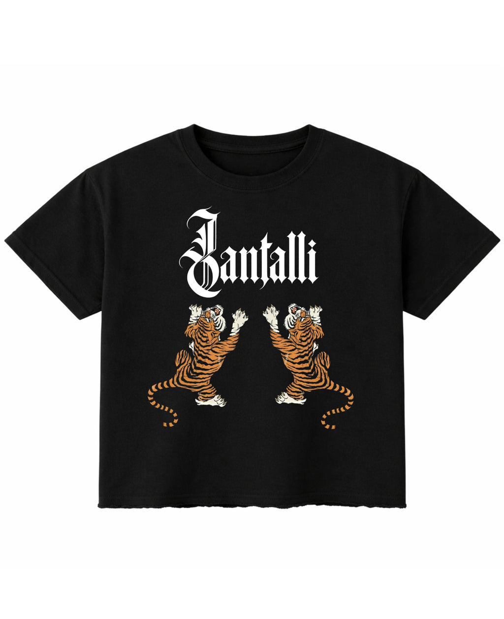 Black Boxy Fit T-shirt Front Design
