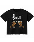 Black Boxy Fit T-shirt Front Design