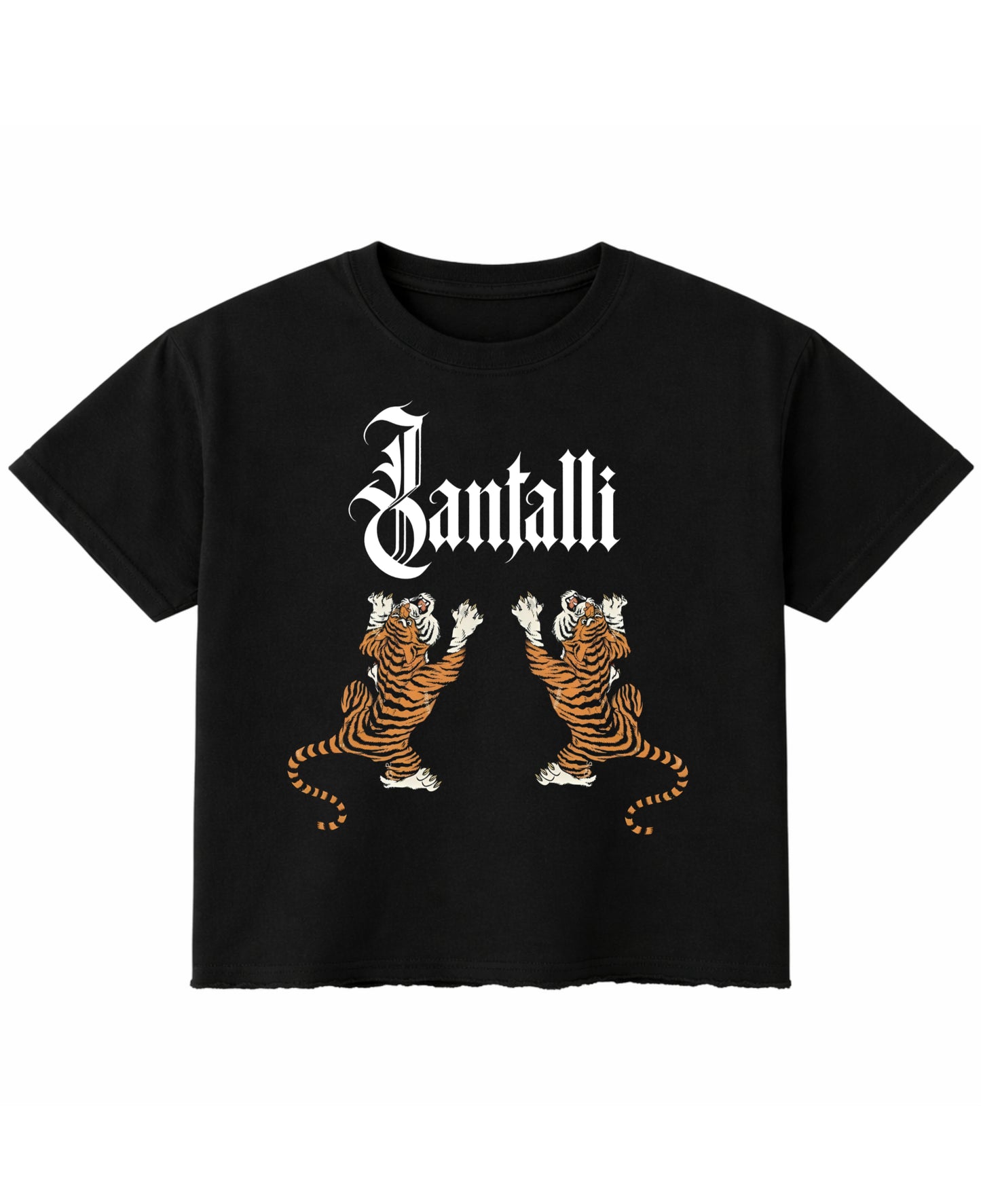 Black Boxy Fit T-shirt Front Design