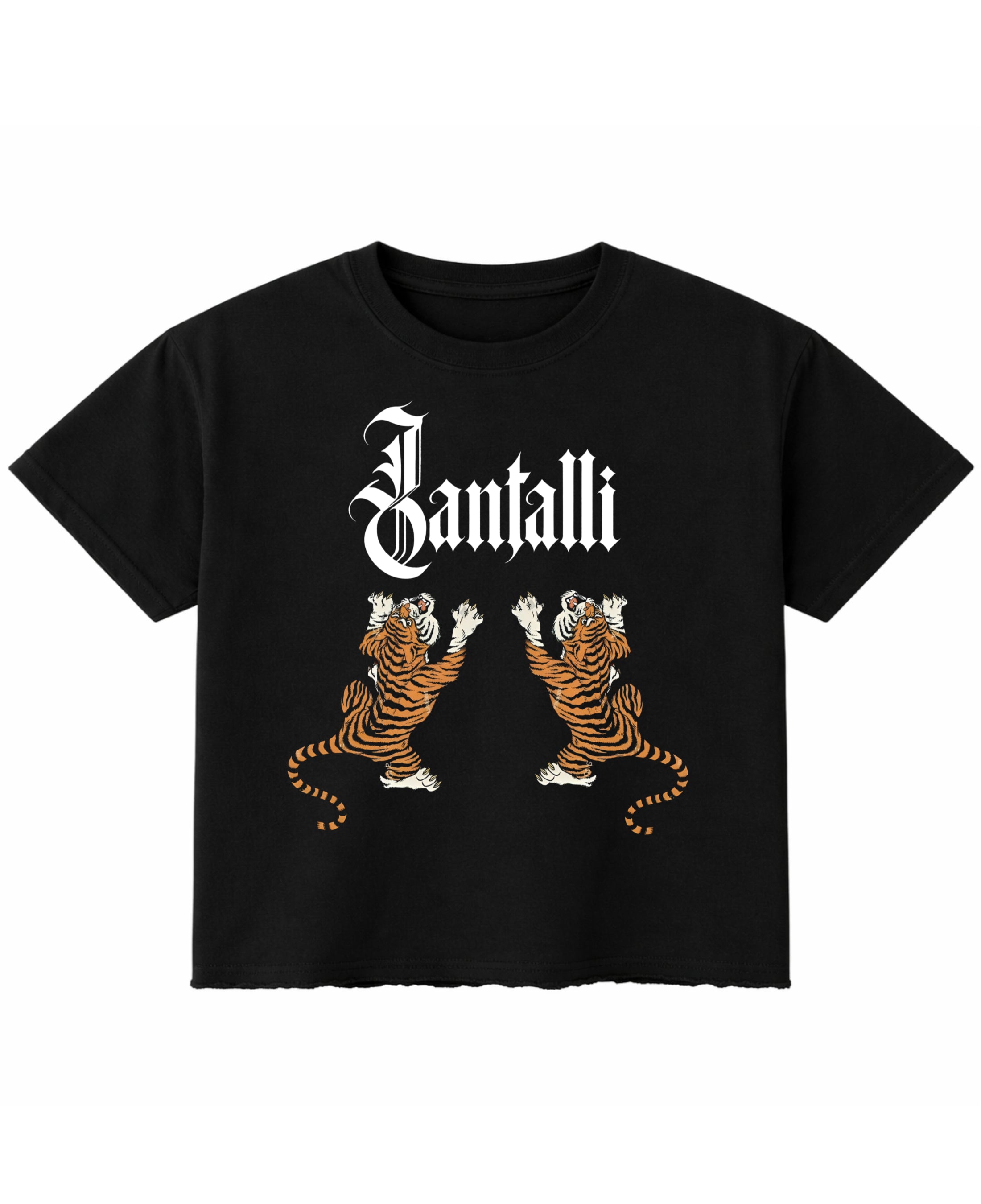 Black Boxy Fit T-shirt Front Design