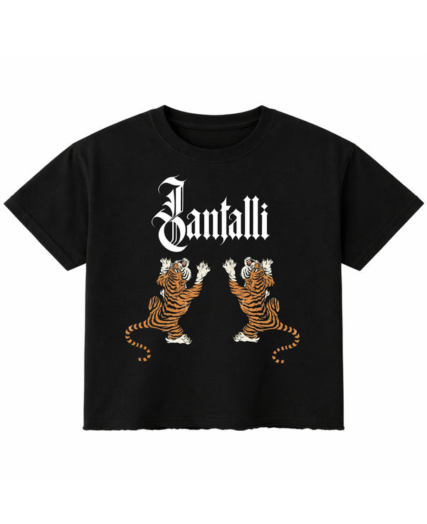 Black Boxy Fit T-shirt Front Design