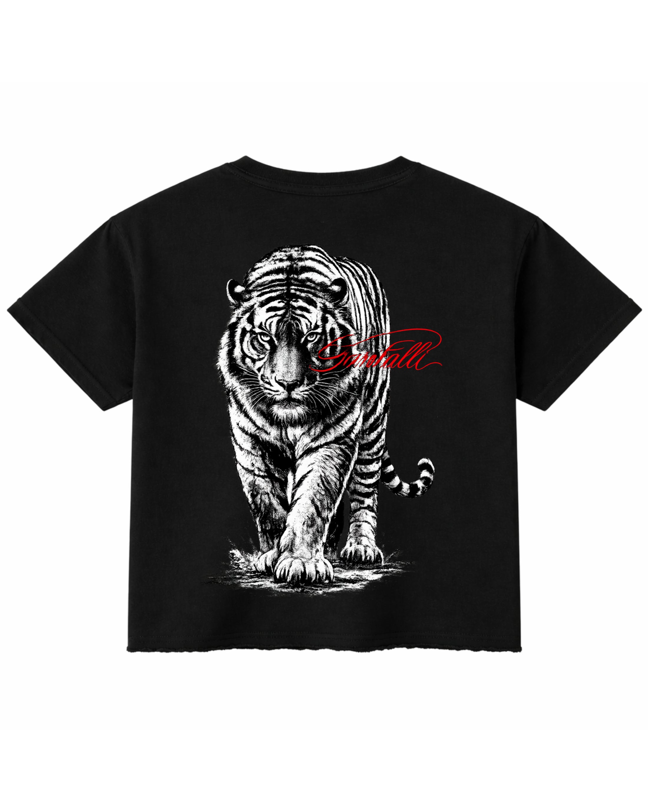 Black Boxy Fit T-shirt Back Design
