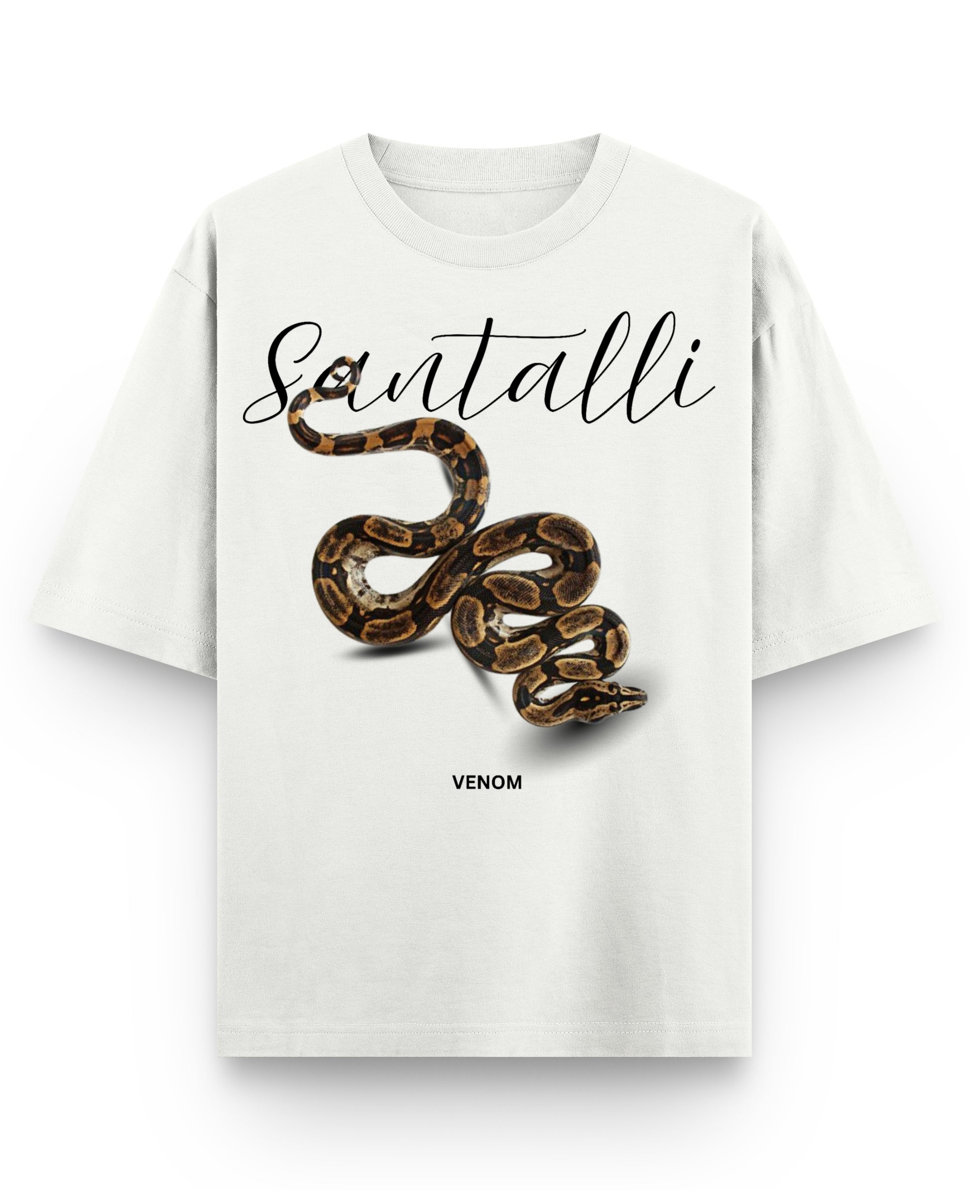 Off White Oversized T-shirt Front Design