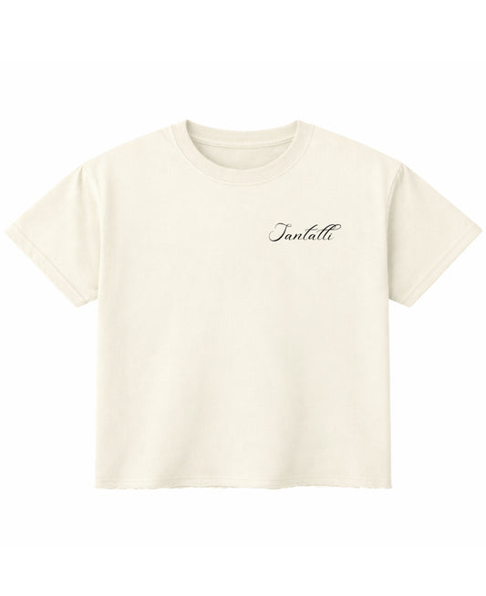 Off White Boxy Fit T-shirt Front Design