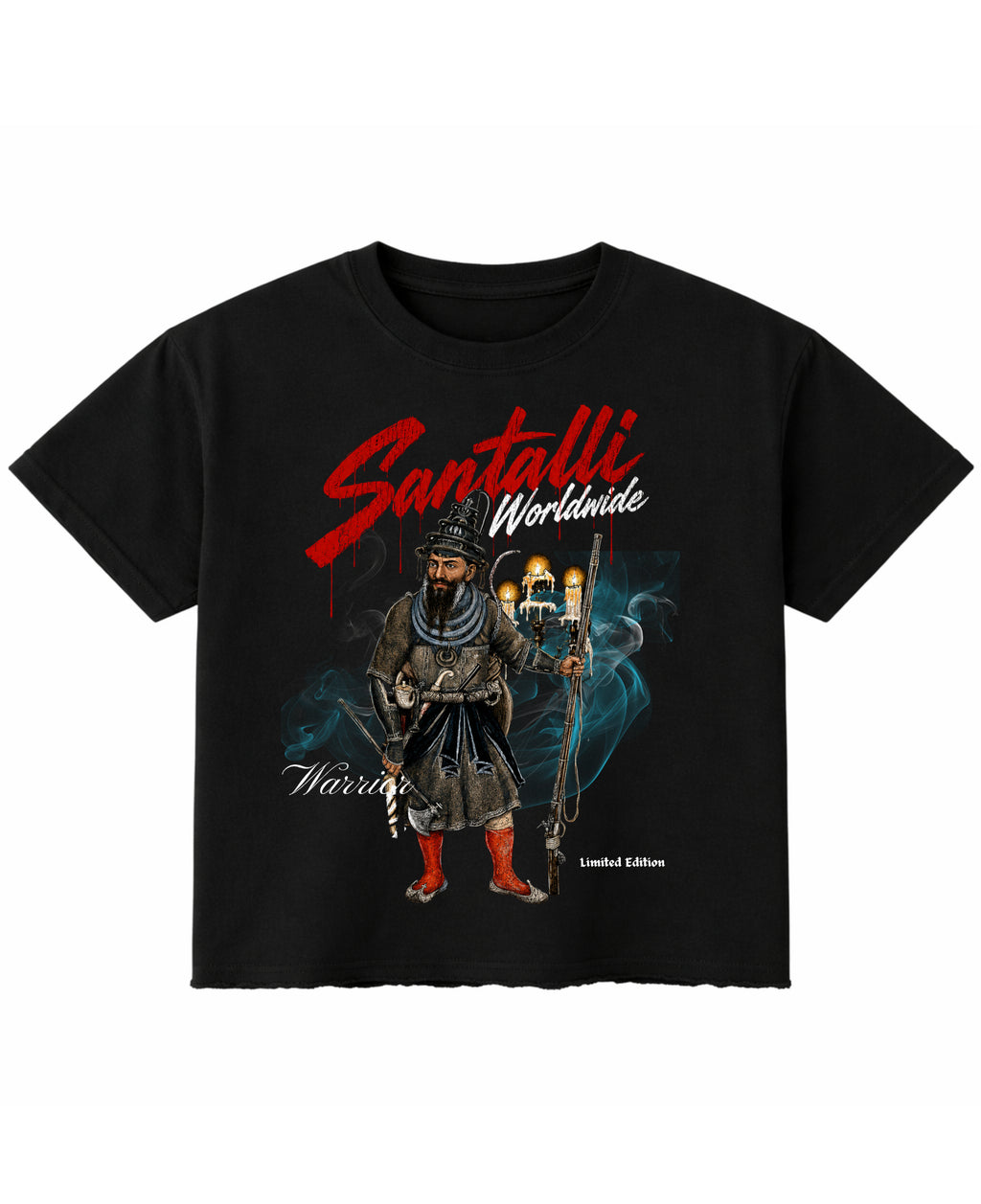 Black Boxy Fit T-shirt Front Design