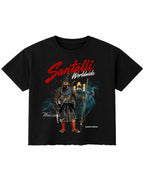 Black Boxy Fit T-shirt Front Design