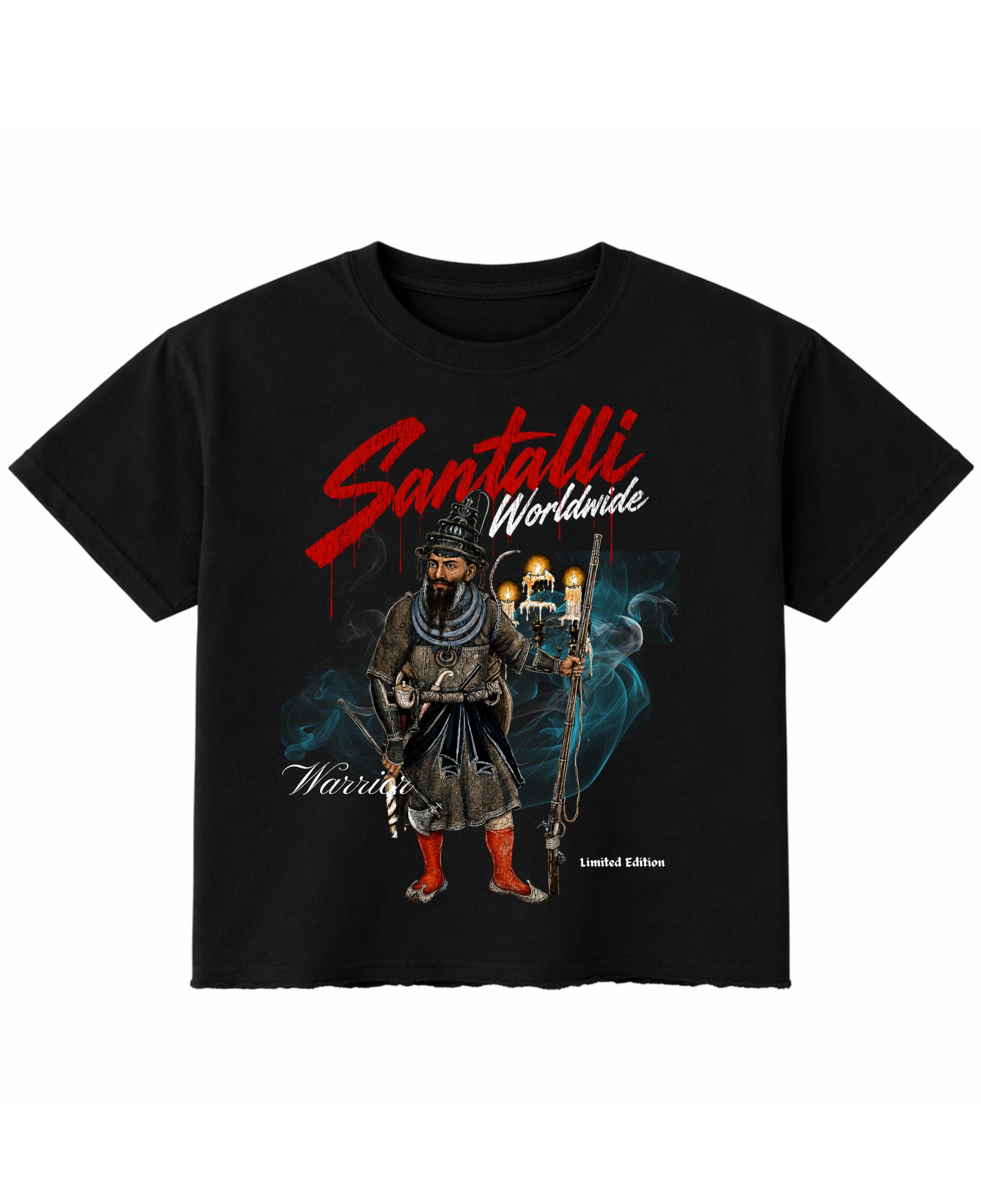 Black Boxy Fit T-shirt Front Design