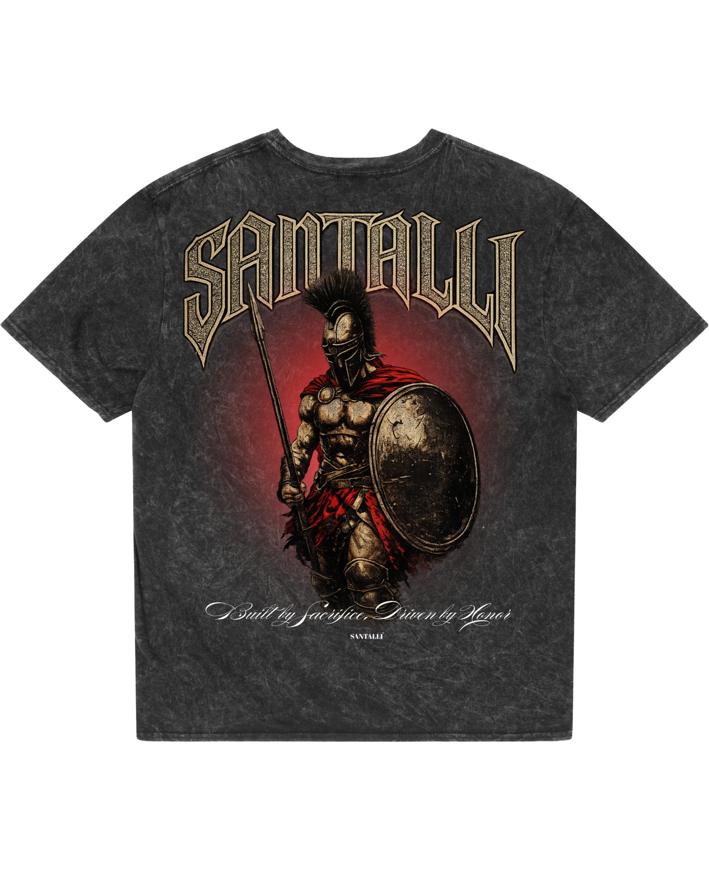 Acidwash Oversized T-shirt Back Design
