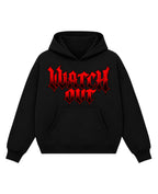 Black Boxy Hoodie Front Design