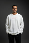 Off-white waffle knit oversized full-sleeve Front Design