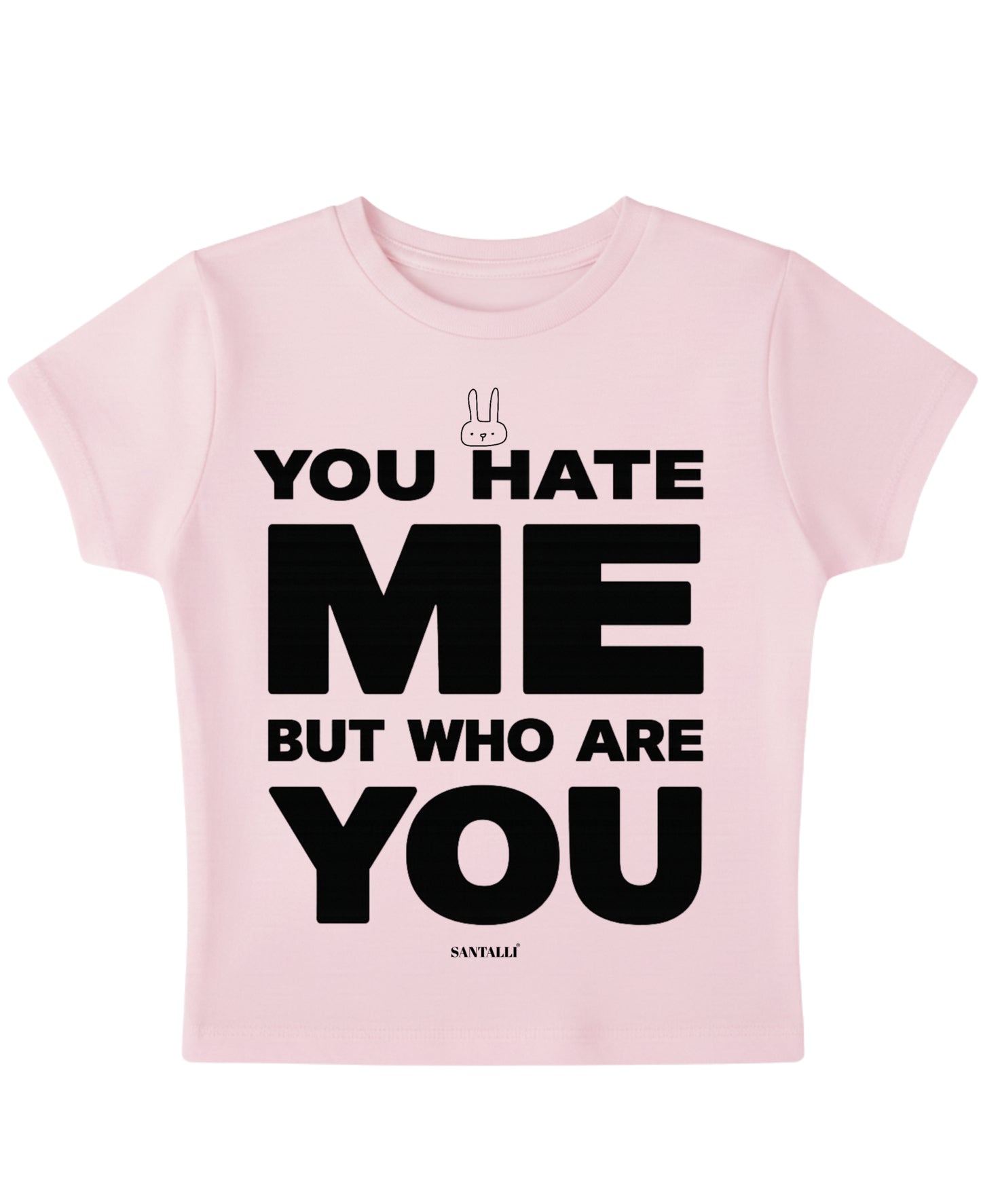 Baby Pink Baby Tee Front Design