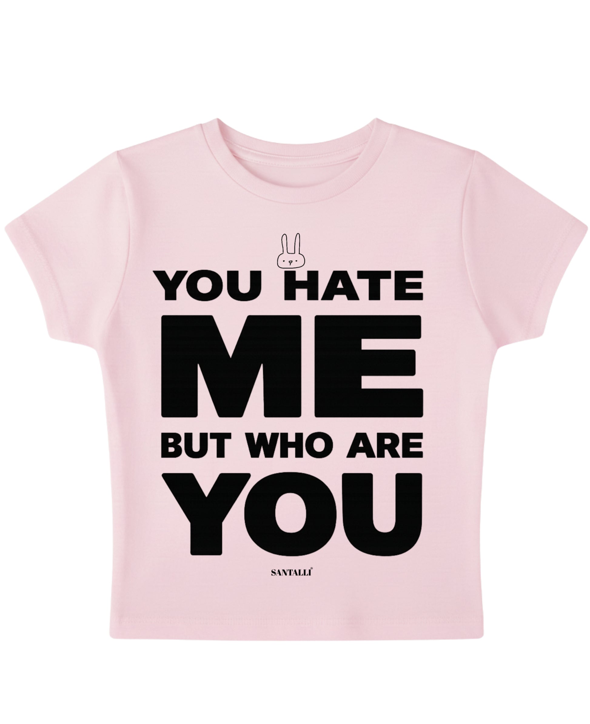 Baby Pink Baby Tee Front Design