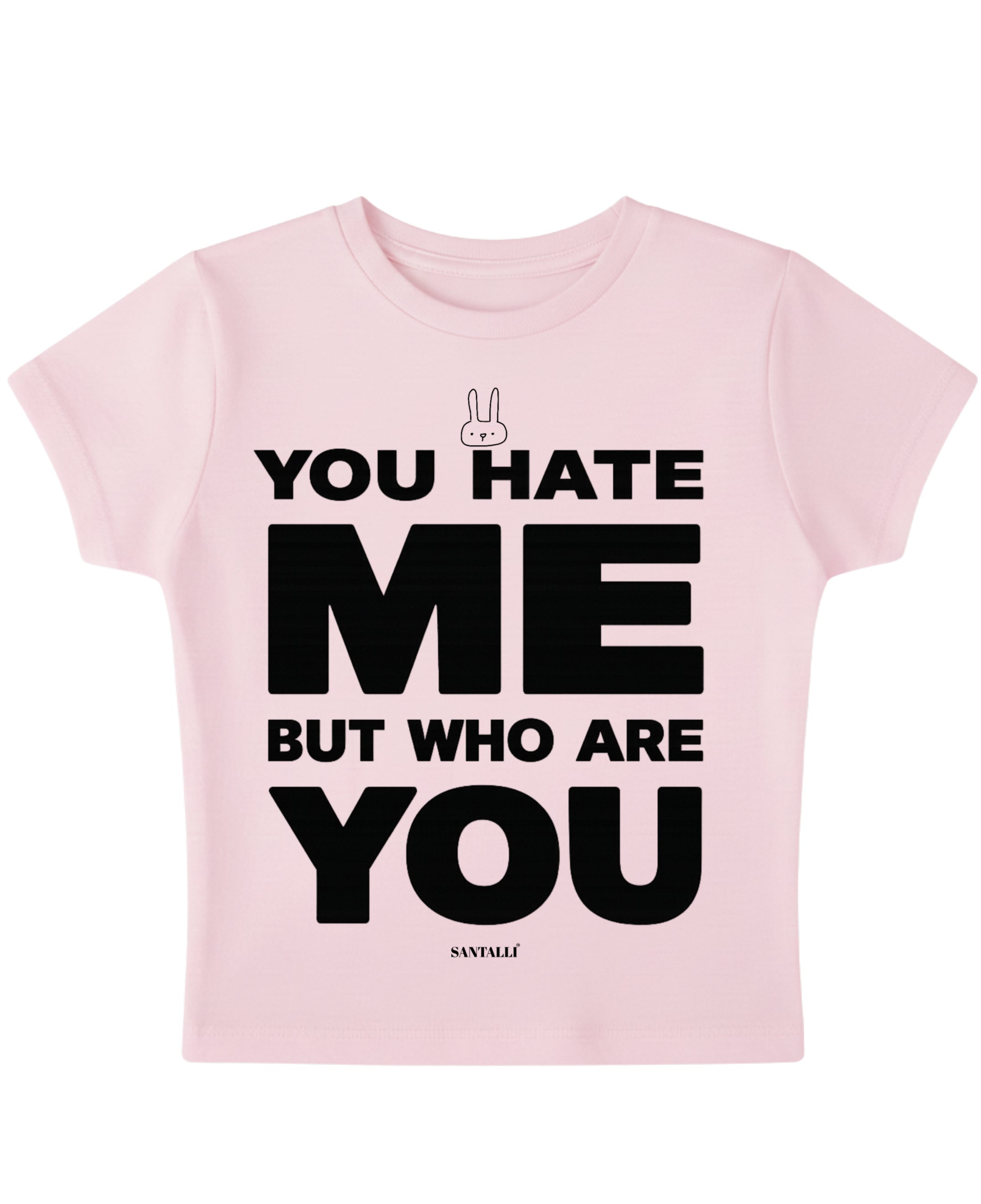 Baby Pink Baby Tee Front Design