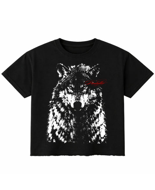 Black Boxy Fit T-shirt Front Design