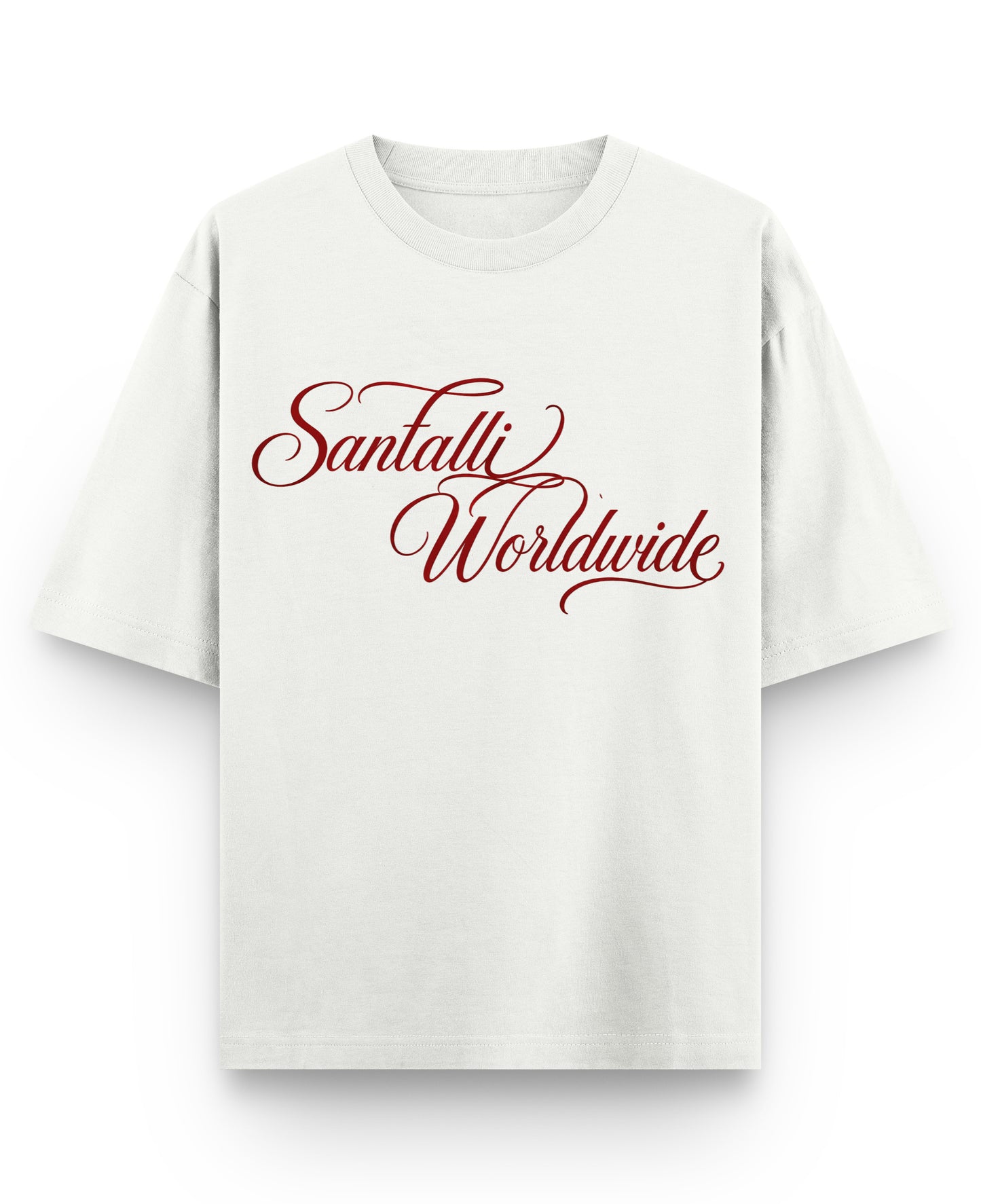 Off White Oversized T-shirt Front Design
