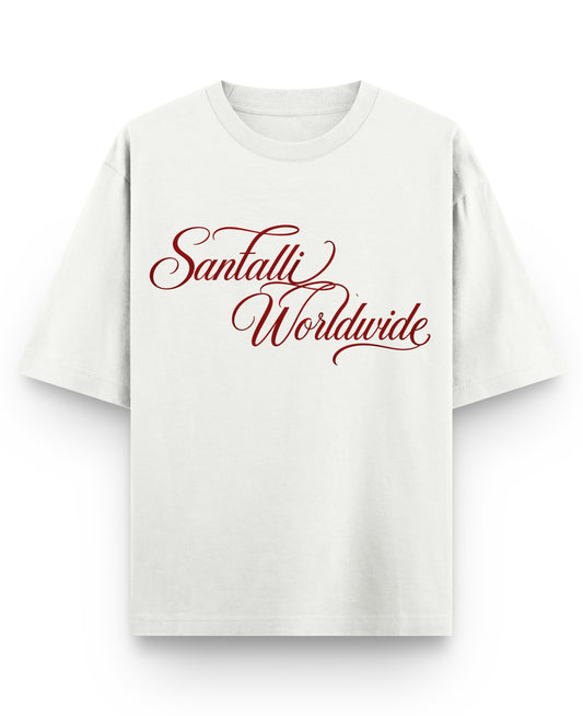 Off White Oversized T-shirt Front Design