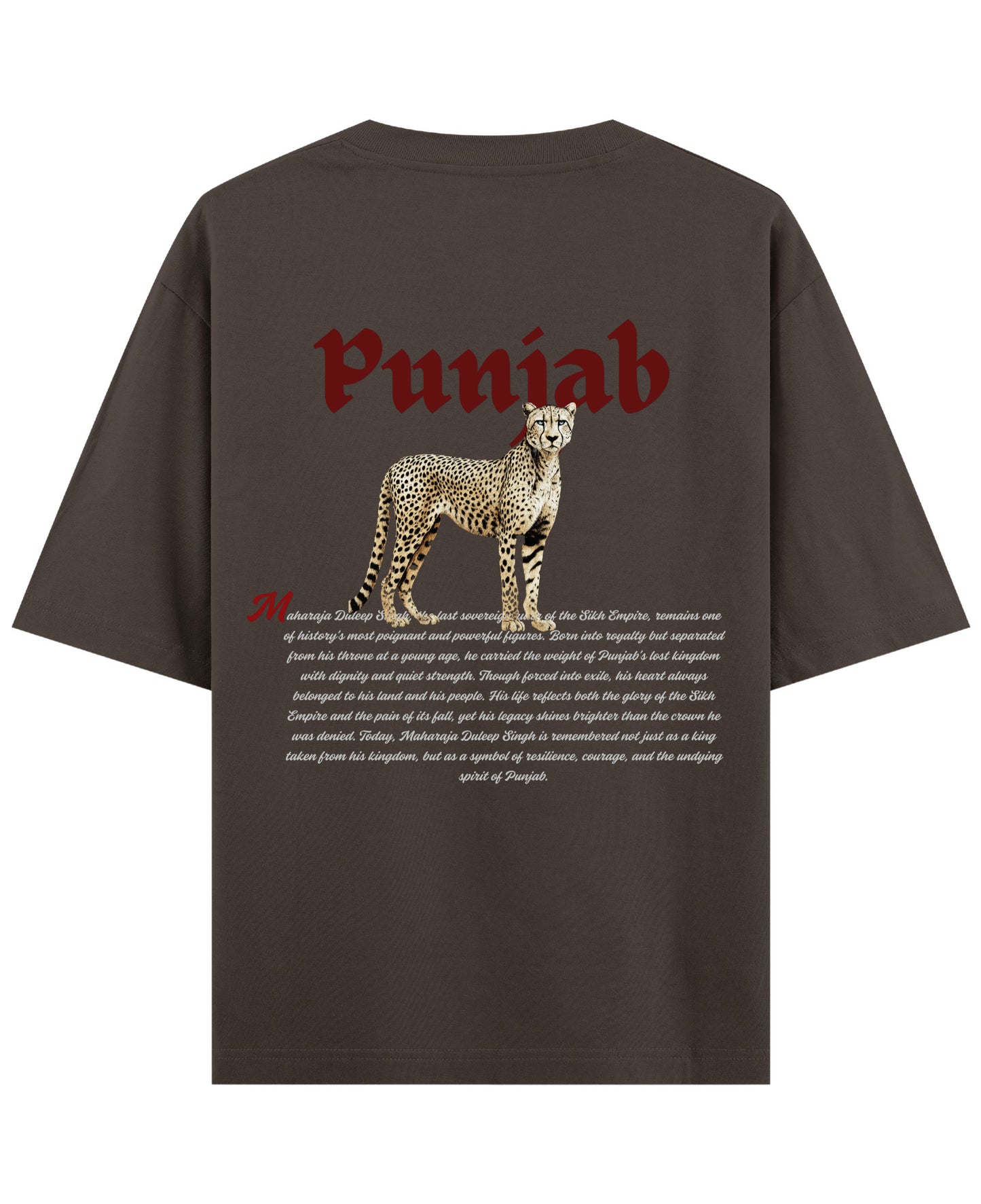 Coffee Oversized T-Shirt Back Design